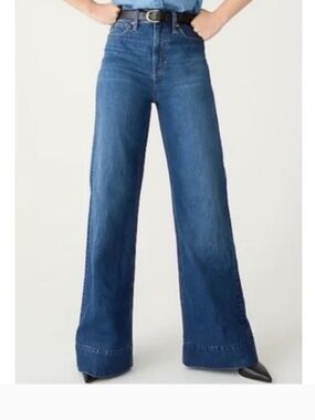 J. Crew High Rise Denim Trouser in Wesly Wash Size 26 Tall